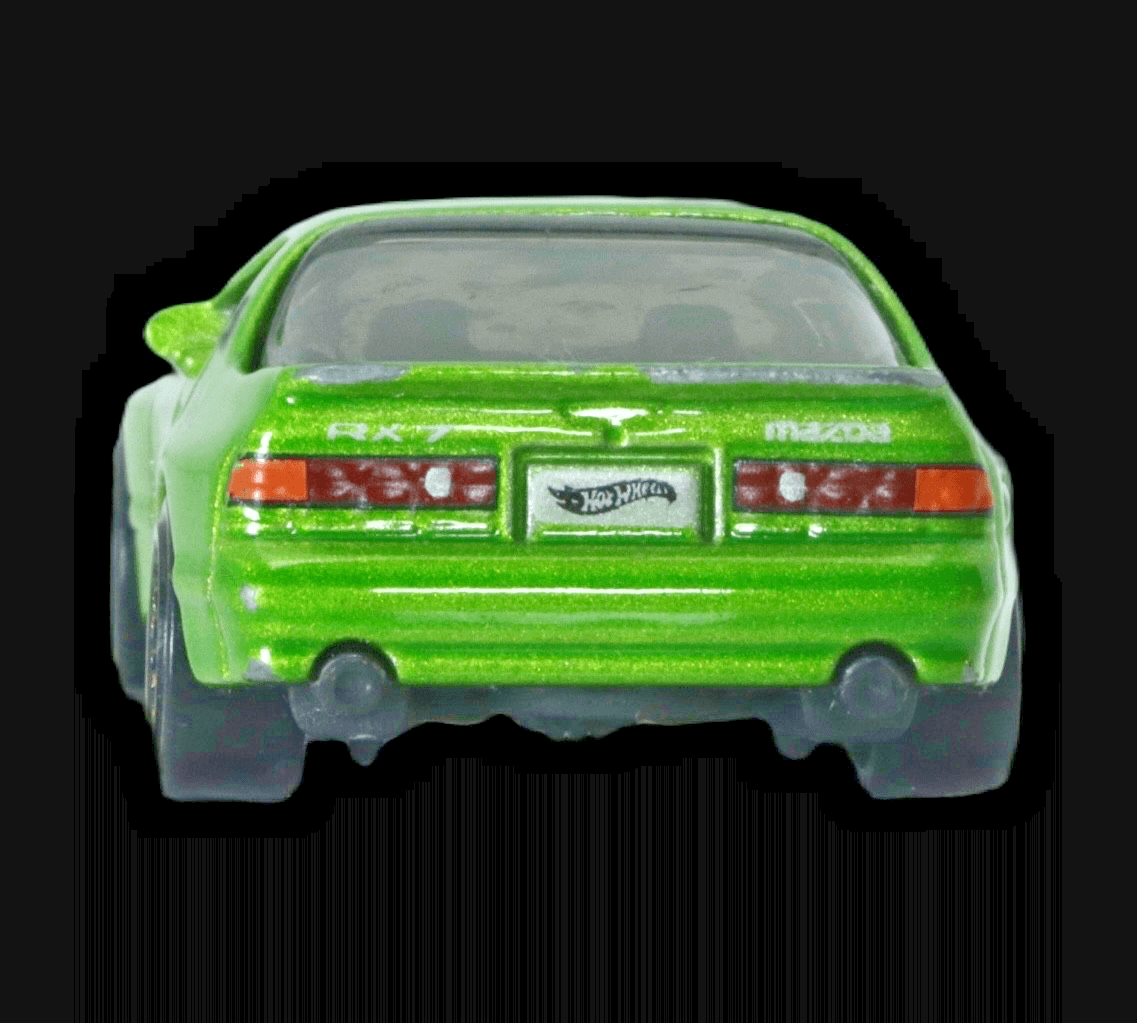 Hot Wheels 1989 MAZDA SAVANNA RX-7 ~ Green ~ 1:64 Diecast - Thumbnail 3