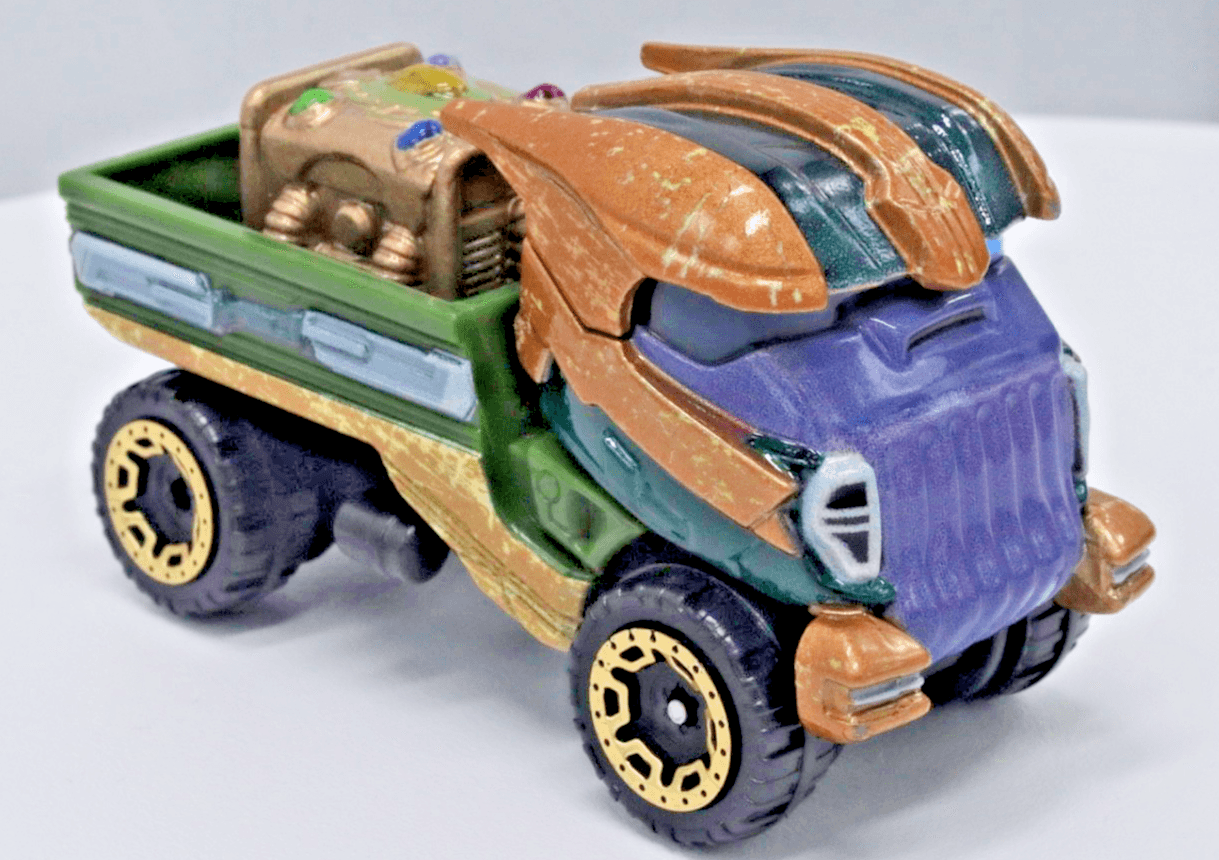 Hot Wheels ~ 2108 MARVEL THANOS CHARACTER CAR ~ 1:64 Avengers Infinity War