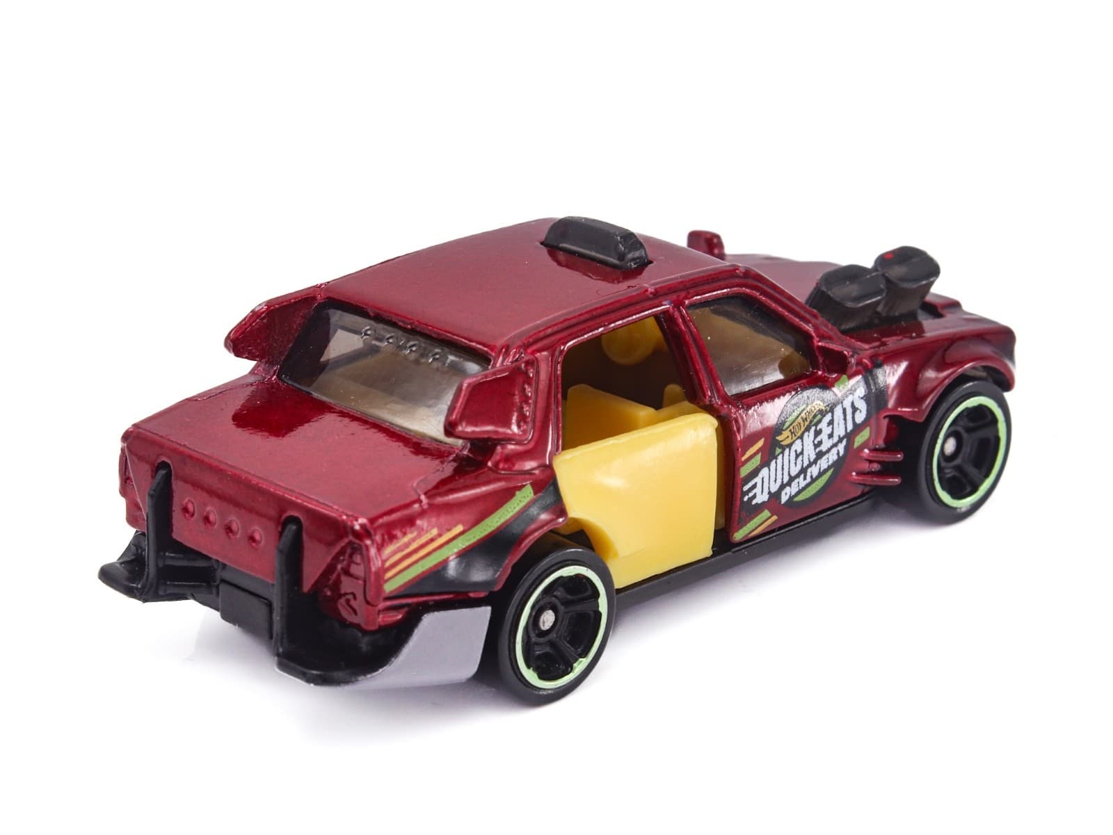 2021 Hot Wheels City 5-Pack ~ TIME ATTAXI ~ Loose Red/Yellow Quick-Eats 1/64 - Thumbnail 6