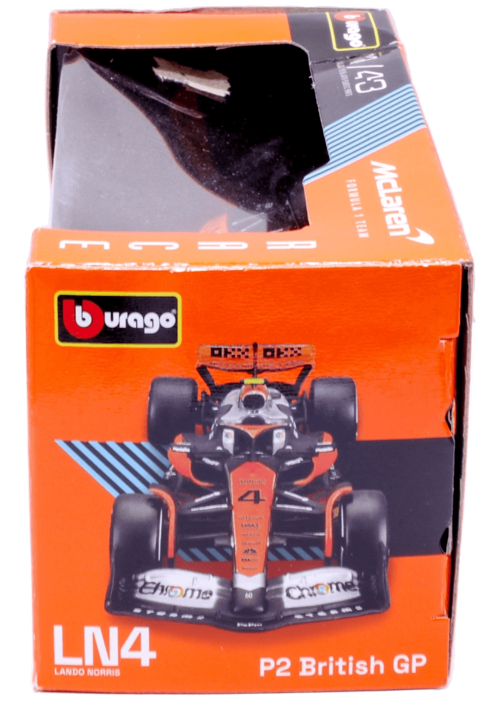 Bburago ~ 2023 F1 British GP ~ MCLAREN MCL60 ~ #4 Lando Norris ~ 1:43 Diecast - Thumbnail 7
