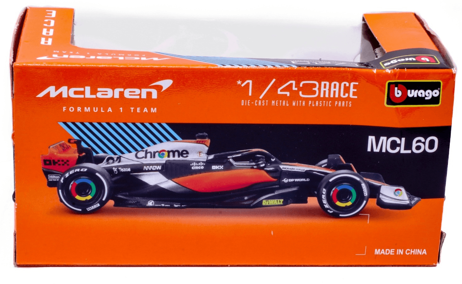 Bburago ~ 2023 F1 British GP ~ MCLAREN MCL60 ~ #4 Lando Norris ~ 1:43 Diecast - Thumbnail 3