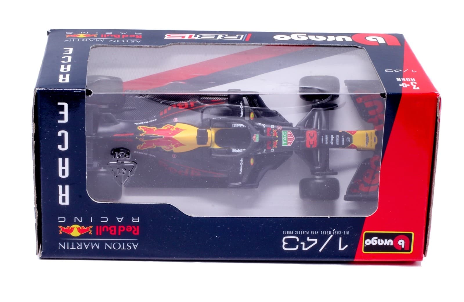 Bburago ~ ASTON MARTIN RED BULL RACING RB15 ~ MAX VERSTAPPEN #33 ~ Diecast 1:43 - Thumbnail 2