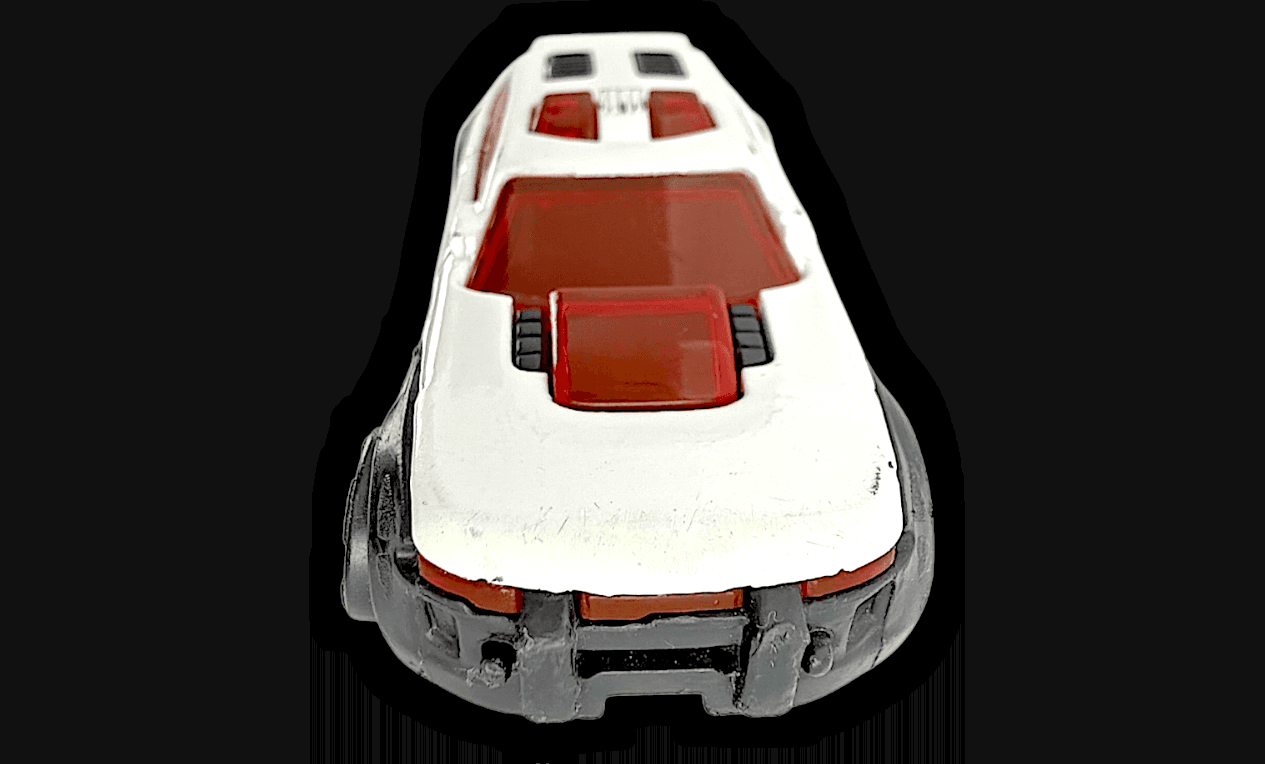 HOT WHEELS ~ 2012 PURSUIT INTERCEPTOR ~ WHITE DIECAST POLICE CAR W/ RED & BLUE - Thumbnail 5