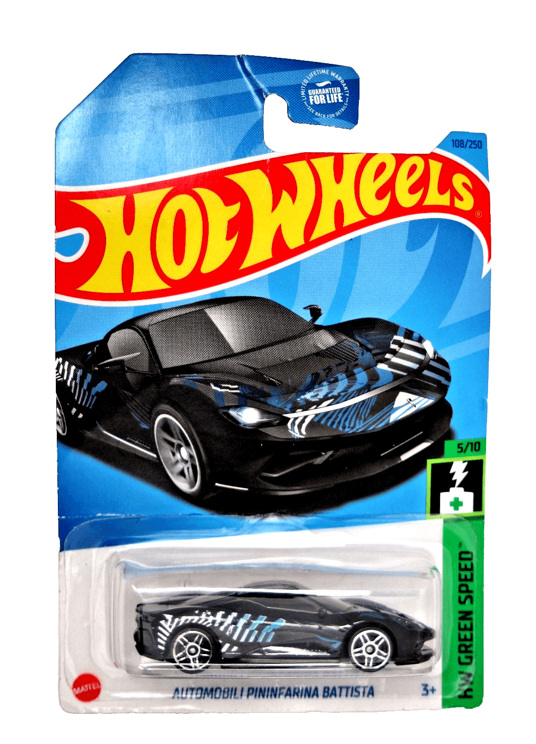 2023 Hot Wheels AUTOMOBILI PININFARINA BATTISTA ~ HW Green Speed 5/10 ~108/250