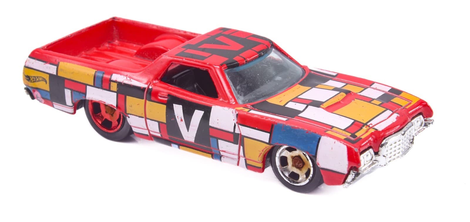 2023 Hot Wheels Art Cars ~ 1972 FORD RANCHERO (9/10) ~ Red 142/250 Diecast 1/64