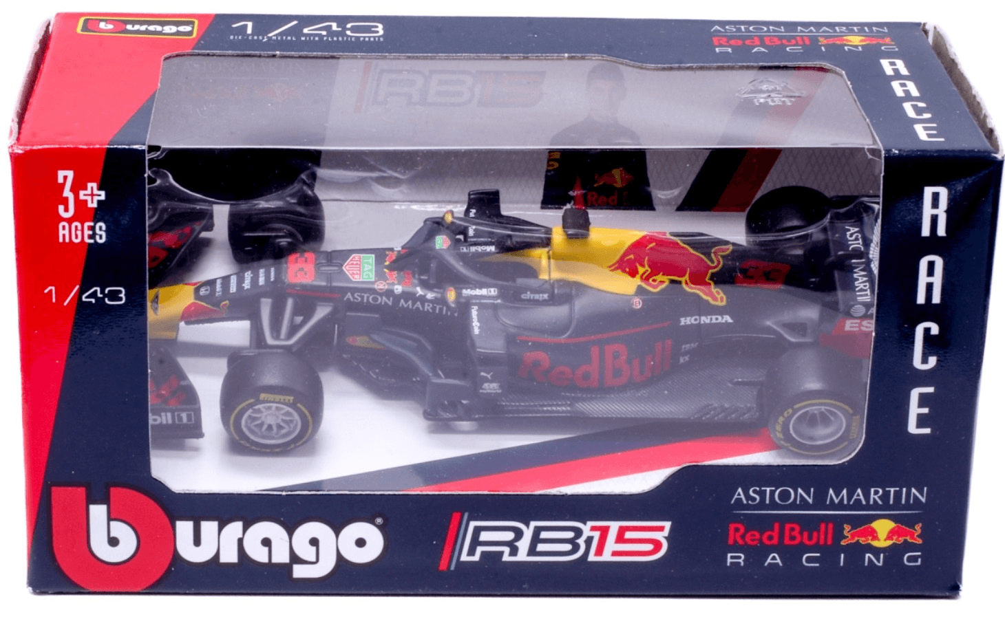 Bburago ~ ASTON MARTIN RED BULL RACING RB15 ~ MAX VERSTAPPEN #33 ~ Diecast 1:43
