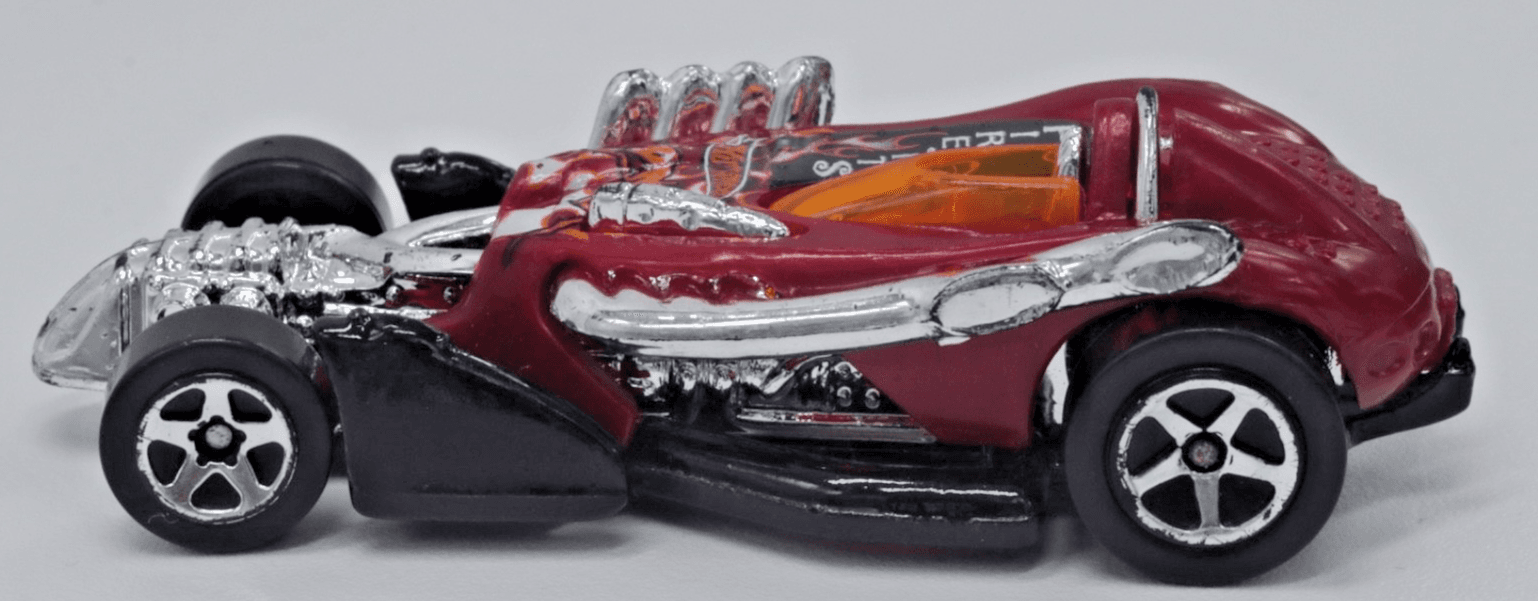 1996 Hot Wheels Fire Ants ~ SALTFLAT RACER ~ Collector #520 Red 1:64 Diecast - Thumbnail 4
