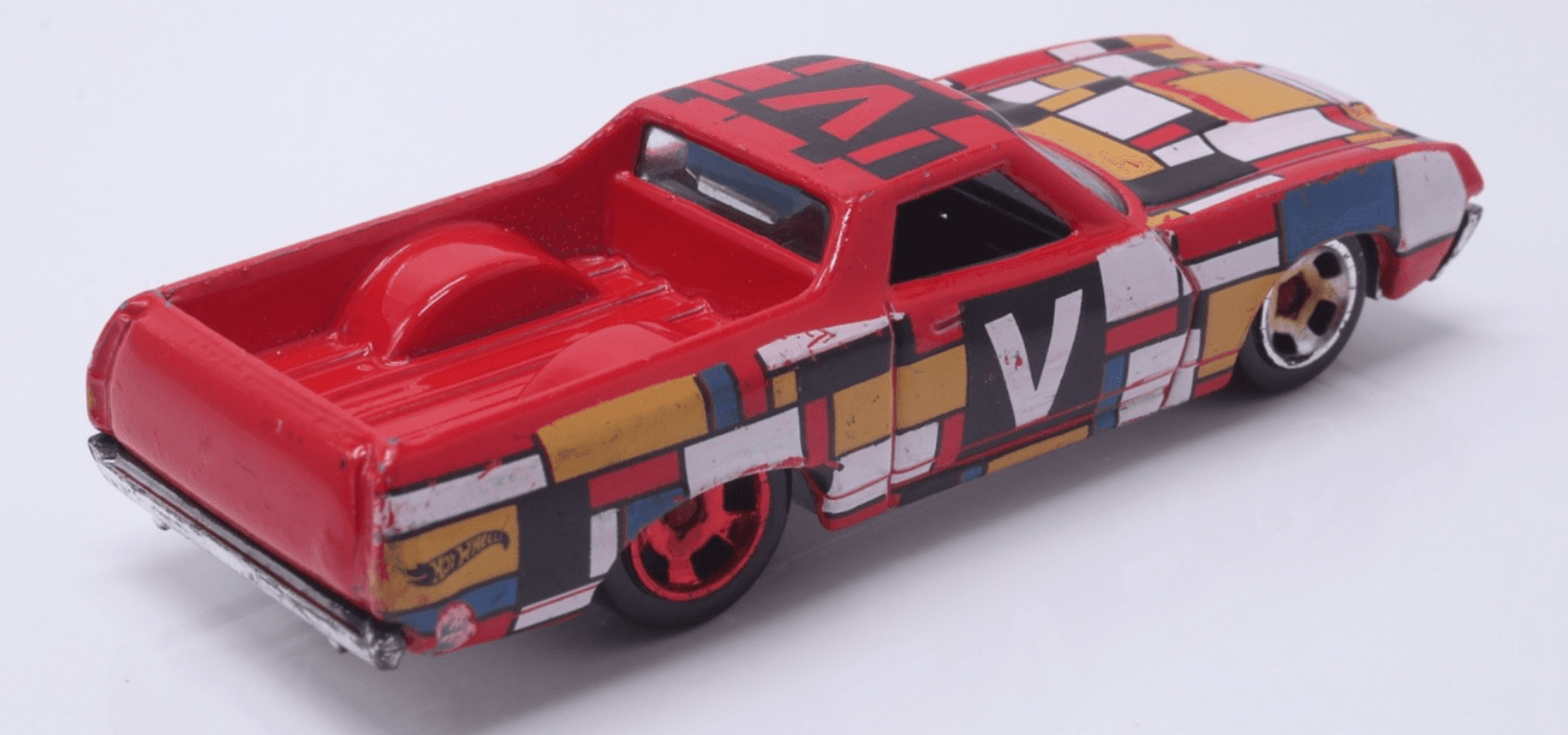 2023 Hot Wheels Art Cars ~ 1972 FORD RANCHERO (9/10) ~ Red 142/250 Diecast 1/64 - Thumbnail 5