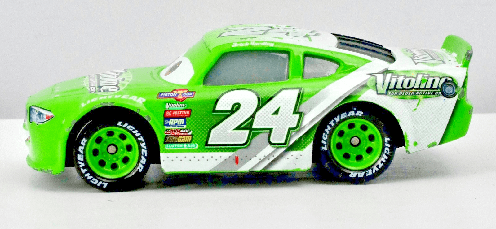 Mattel Disney Pixar Cars 3 ~ BRICK YARDLEY #24 Vitoline ~ 1:55 Diecast Toy Car - Thumbnail 2