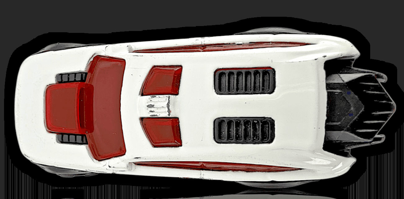 HOT WHEELS ~ 2012 PURSUIT INTERCEPTOR ~ WHITE DIECAST POLICE CAR W/ RED & BLUE - Thumbnail 4