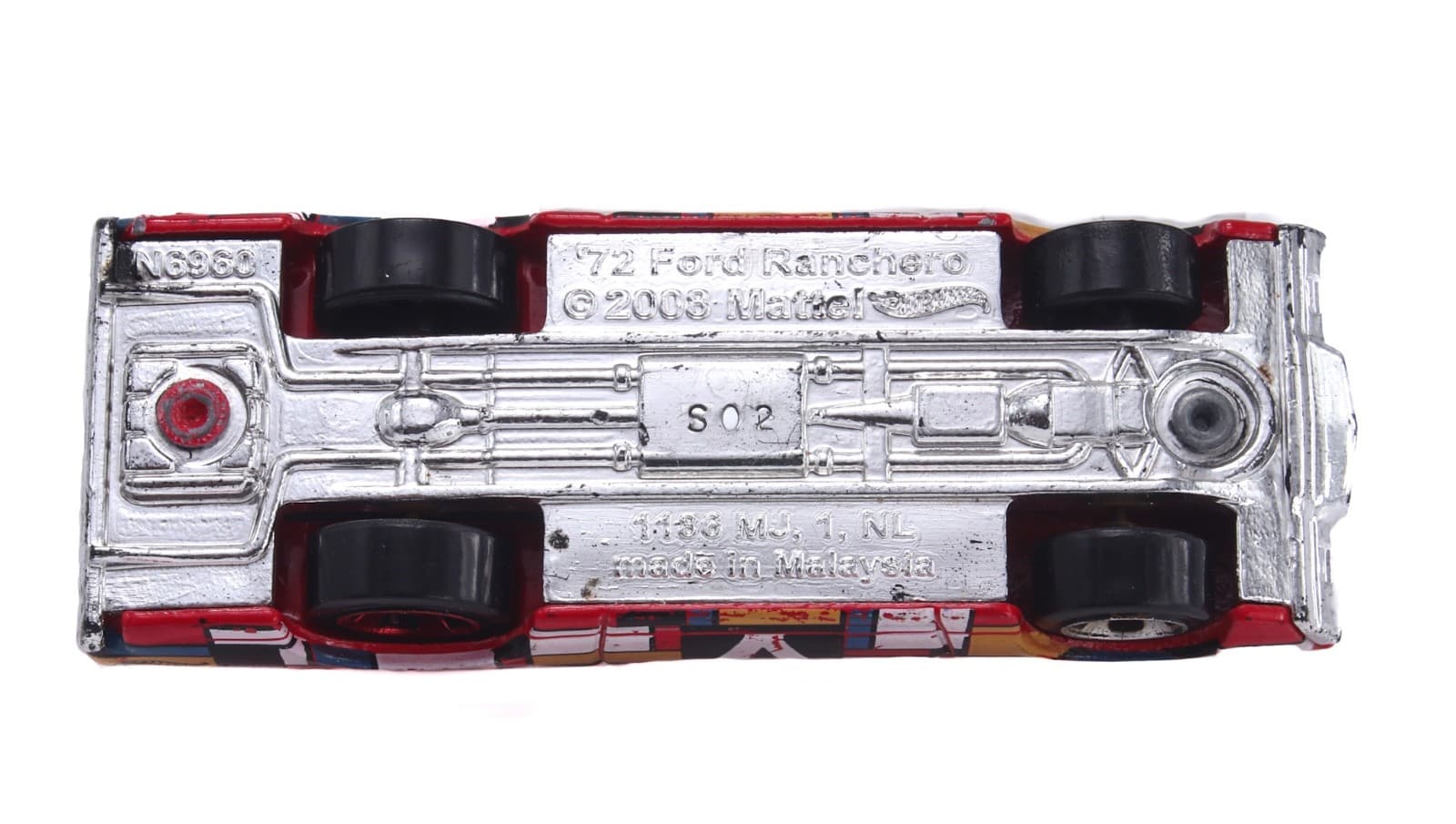 2023 Hot Wheels Art Cars ~ 1972 FORD RANCHERO (9/10) ~ Red 142/250 Diecast 1/64 - Thumbnail 10