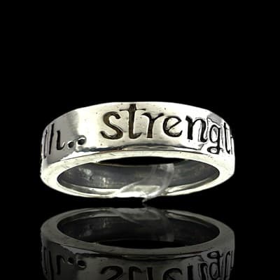 “Strength” Sterling Silver