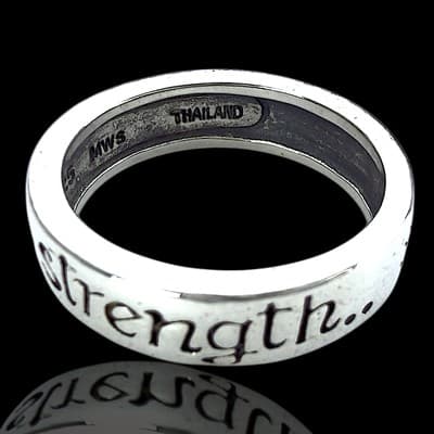 “Strength” Sterling Silver - Thumbnail 4