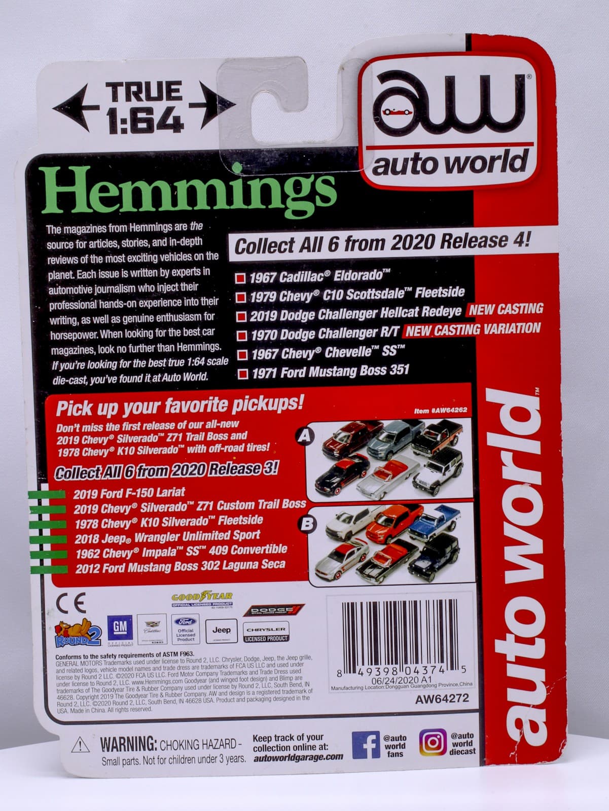 Auto World Hemming's Muscle Machine Series ~ 1967 CHEVELLE SS ~ 1:64 Diecast - Thumbnail 2