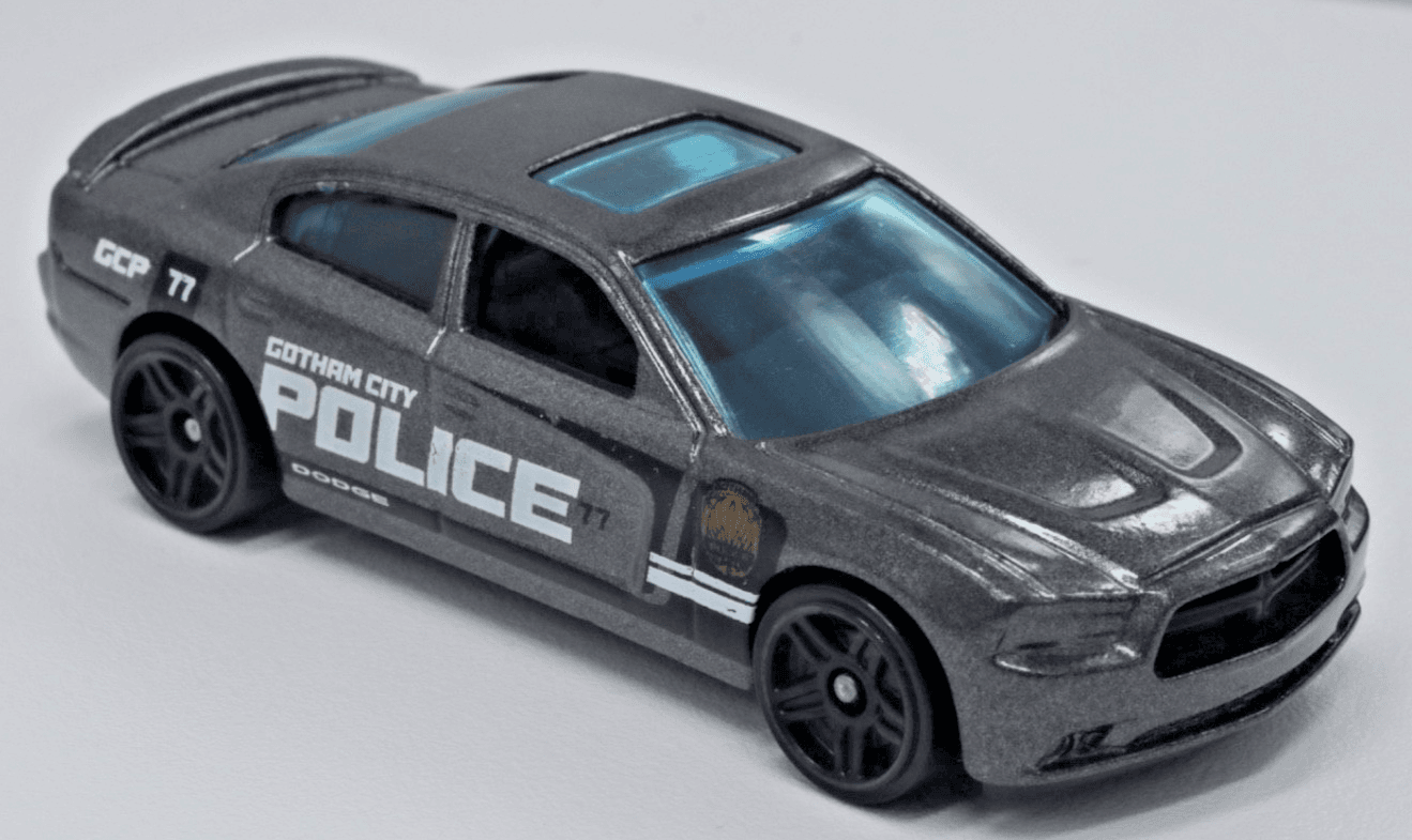 Hot Wheels ~ Gotham City Police Car ~ 2011 DODGE CHARGER RT ~ Diecast 1:64
