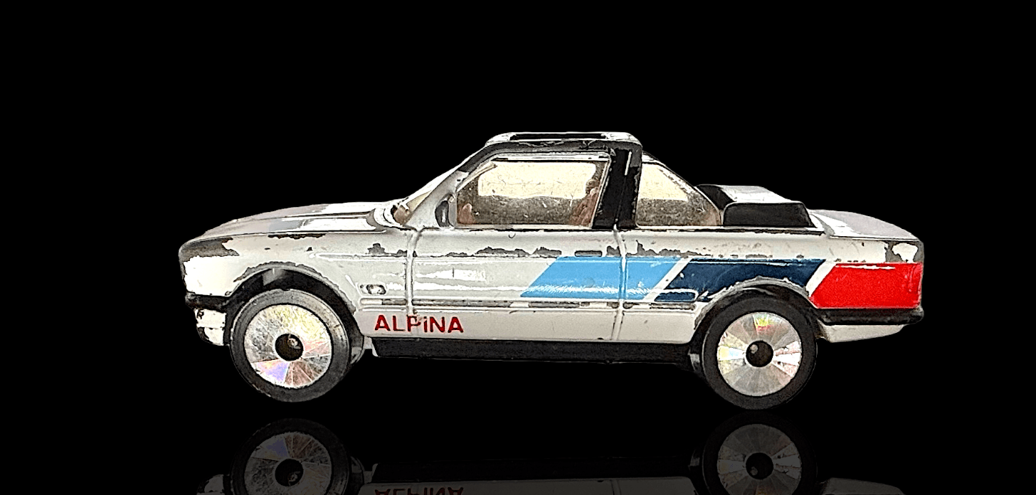 MATCHBOX 1985 BMW 323i ALPINA CABRIOLET ~ VINTAGE ~ LASER WHEELS - Thumbnail 2