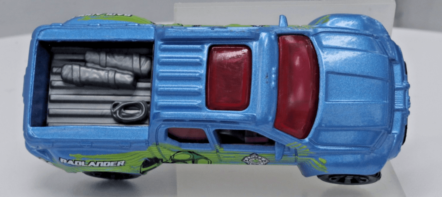 2017 Matchbox Heroic Vehicles ~ BADLANDER TRUCK ~ Blue Diecast 1/64 - Thumbnail 7