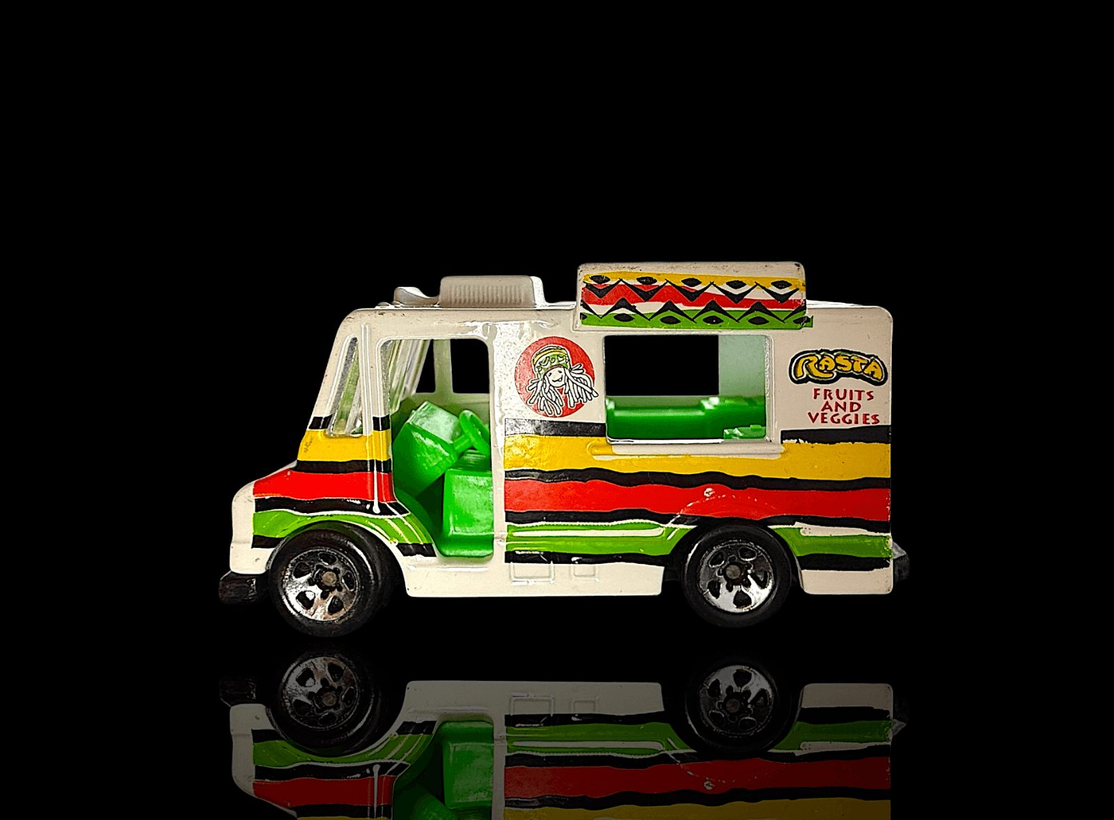 Hot Wheels 1998 Tropicool Series Ice Cream Truck ~ #1/4 ~ Rasta Fruits & Veggies - Thumbnail 2