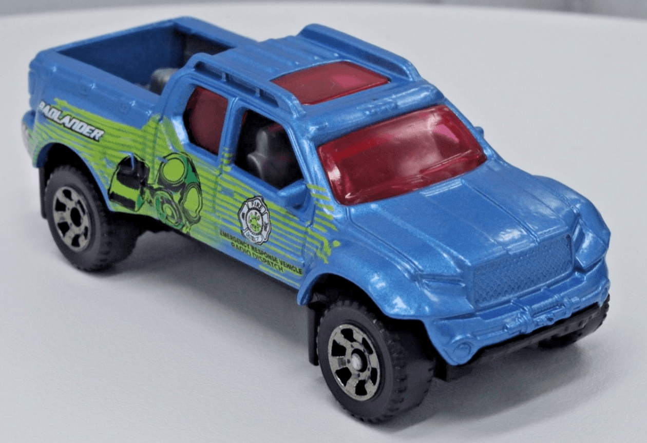 2017 Matchbox Heroic Vehicles ~ BADLANDER TRUCK ~ Blue Diecast 1/64