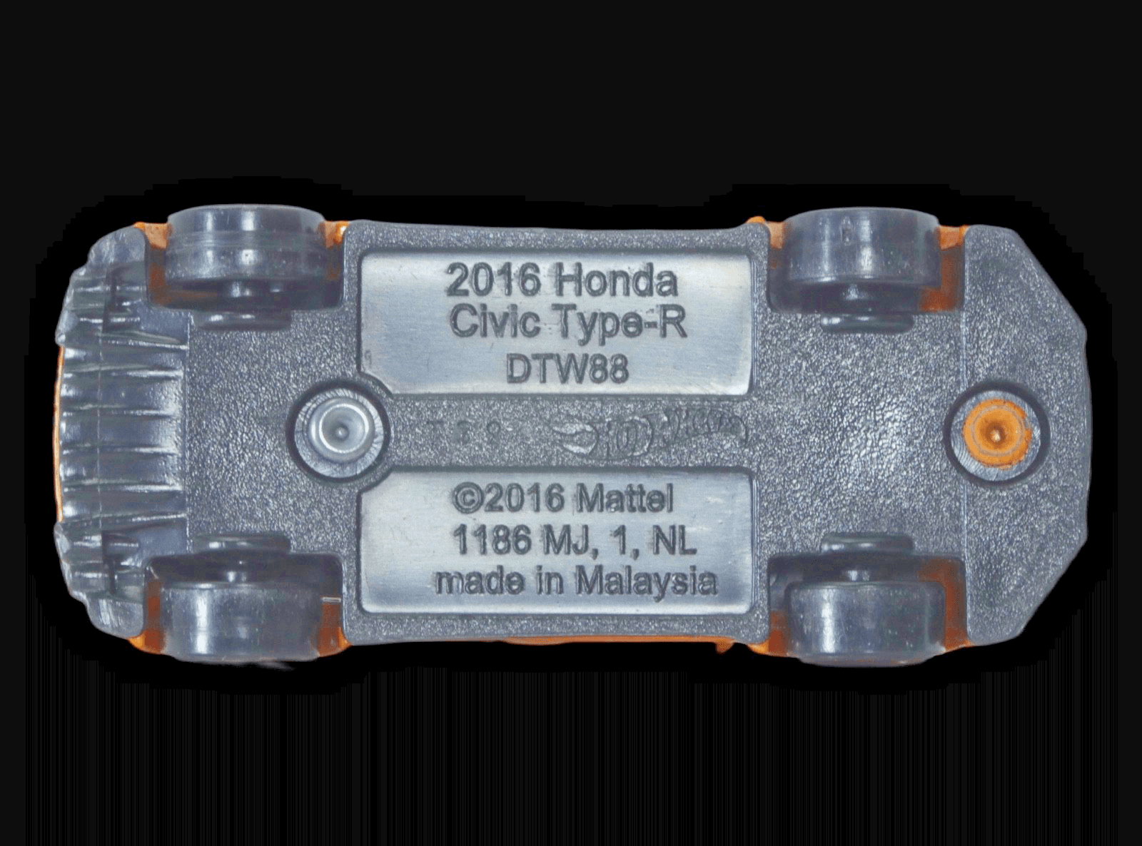 Mattel '16 HONDA CIVIC Type R ~ Orange 1:64 Diecast ~ JDM Ryu Asada - Thumbnail 6