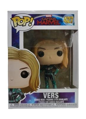 Funko Pop! Marvel Captain Marvel #427 Vers Bobble-Head Figure