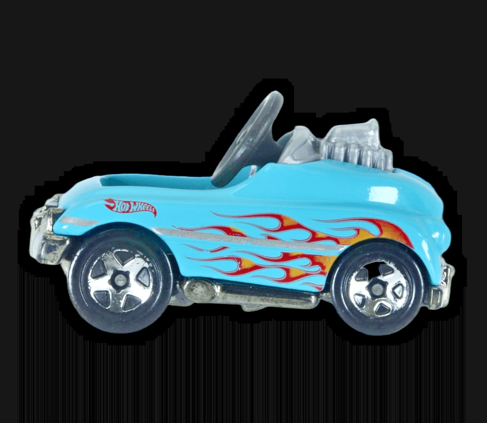 2015 Hot Wheels HW CITY PEDAL DRIVER ~ Blue Flames Surf Patrol #74 1:64