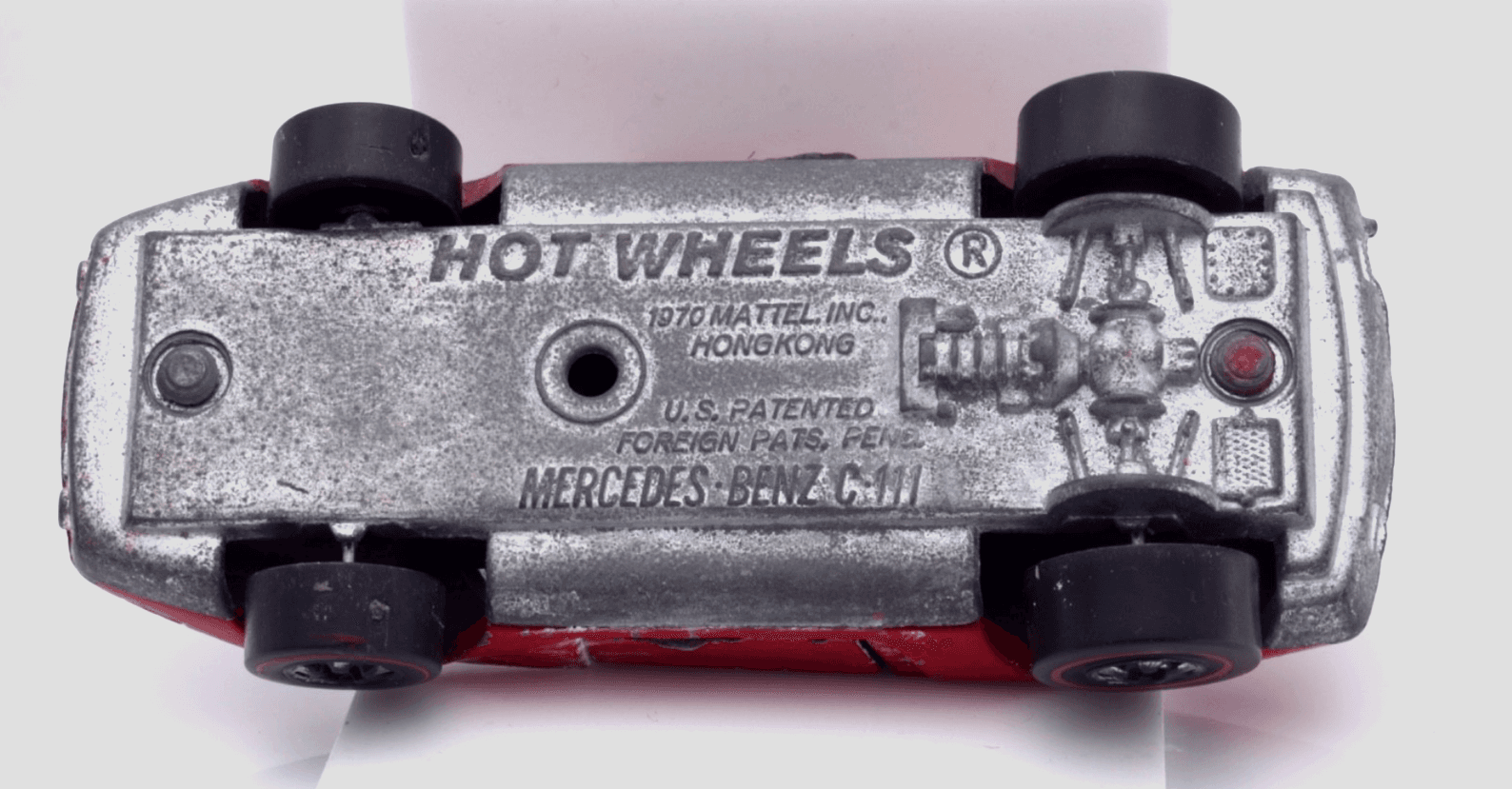 VINTAGE Hot Wheels Redline ~ FLYING COLORS 1970 MERCEDES C-111 ~ Diecast - Thumbnail 12