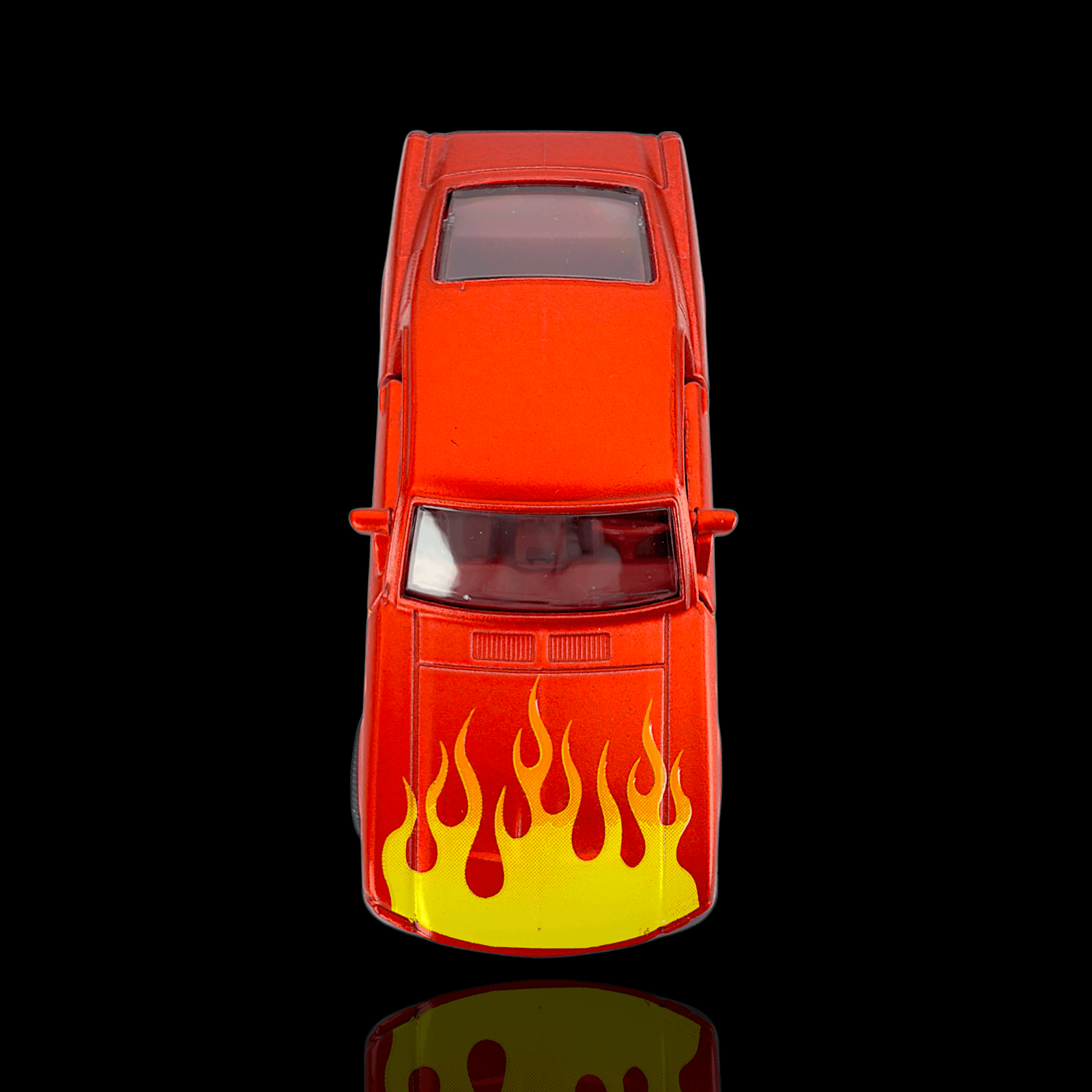 Majorette 1967 Ford Mustang Fastback Red Yellow Flames Diecast 1:64 Car - Thumbnail 2