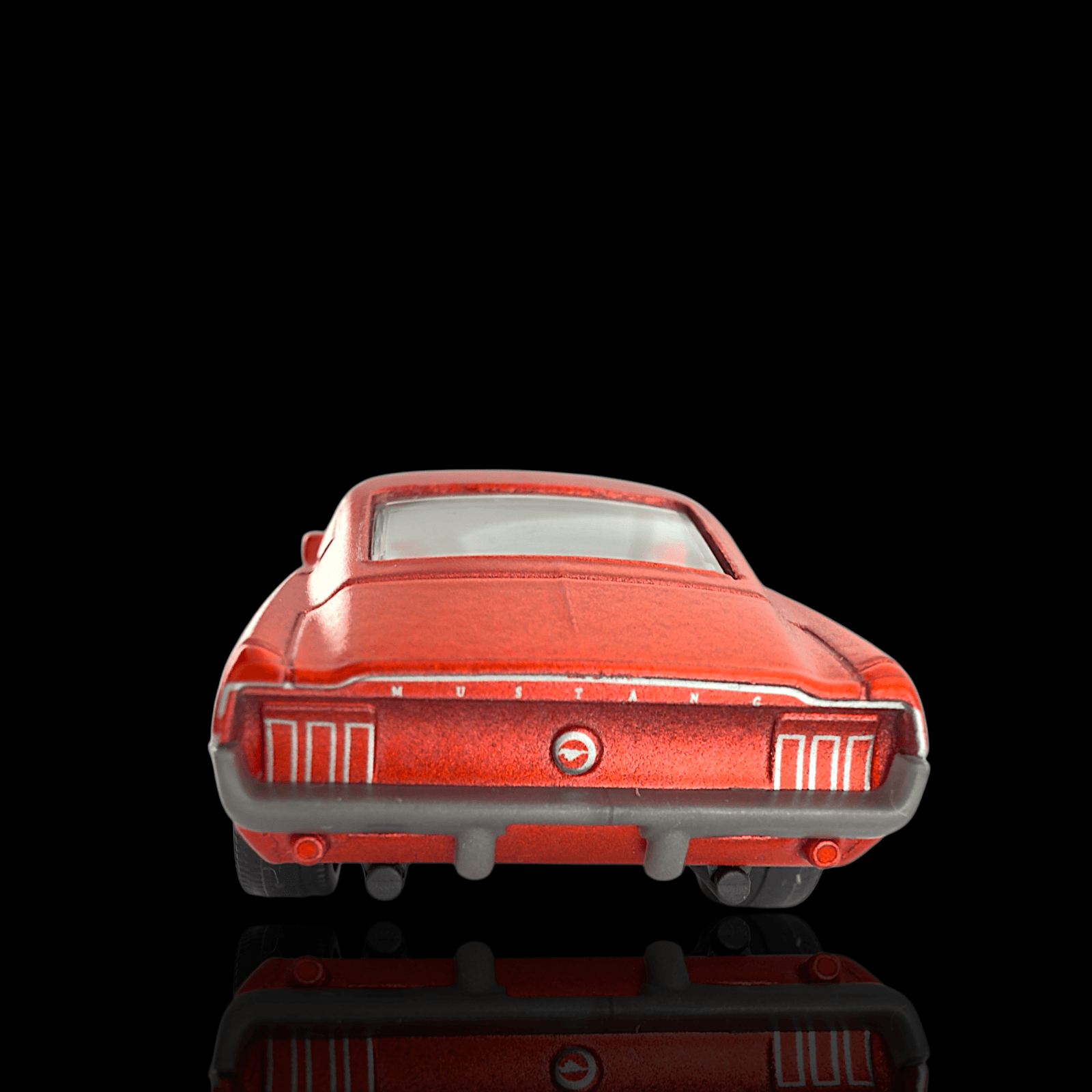 Majorette 1967 Ford Mustang Fastback Red Yellow Flames Diecast 1:64 Car - Thumbnail 3