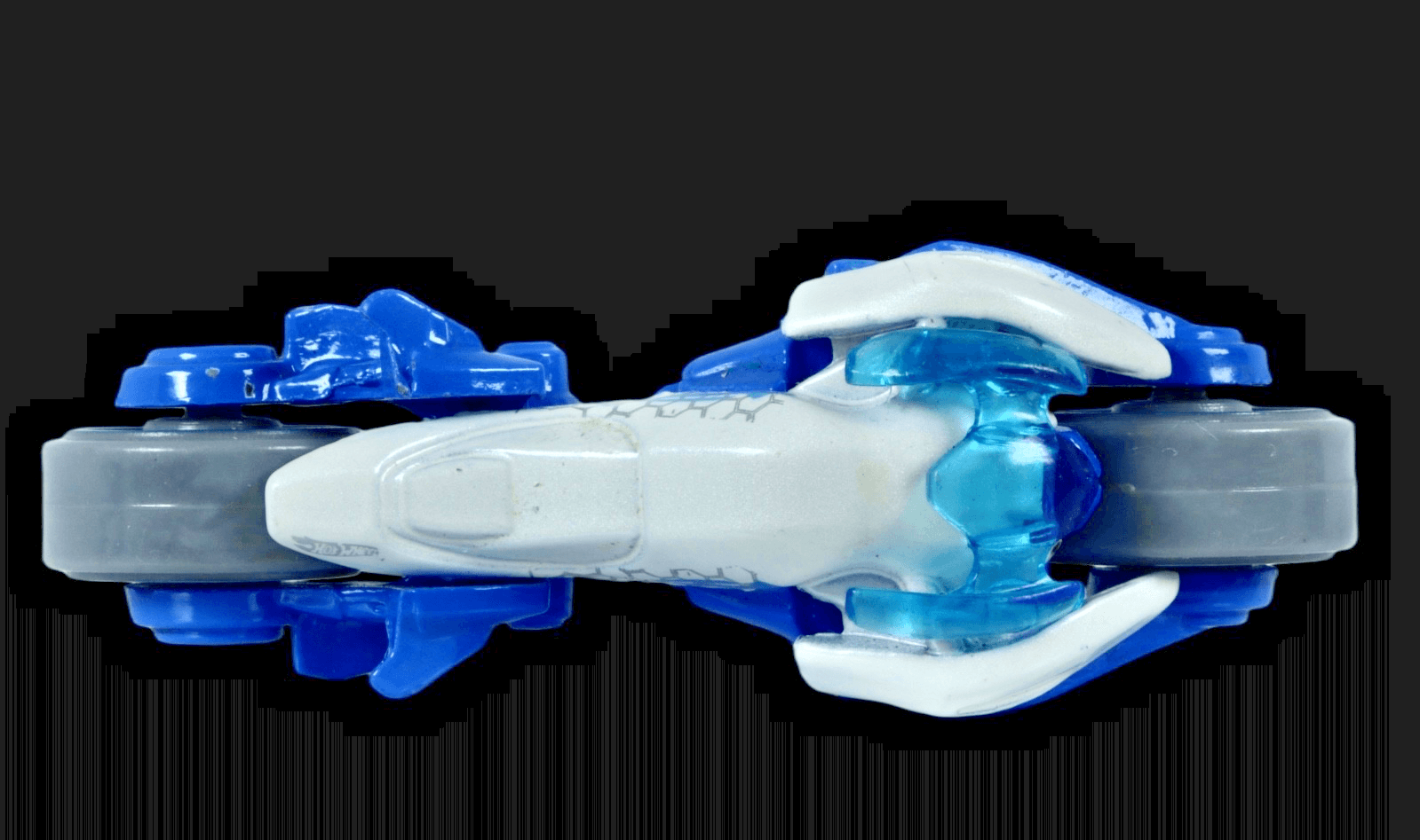 2013 Hot Wheels MAX STEEL MOTORCYCLE ~ Blue / White ~ HW Imagination # 59/250 - Thumbnail 5