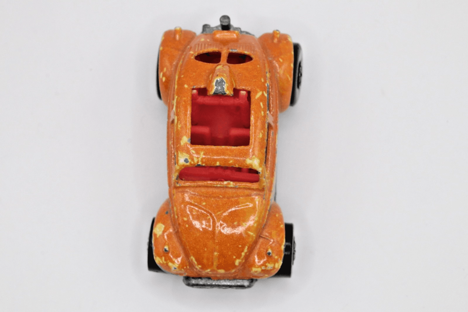 1983 Hot Wheels ~ VW VOLKSWAGEN BAJA BUG ~ Orange Flames 1:64 Diecast - Thumbnail 5