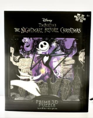 Disney Tim Burton Nightmare Before Christmas 3D Puzzle 500 Pieces