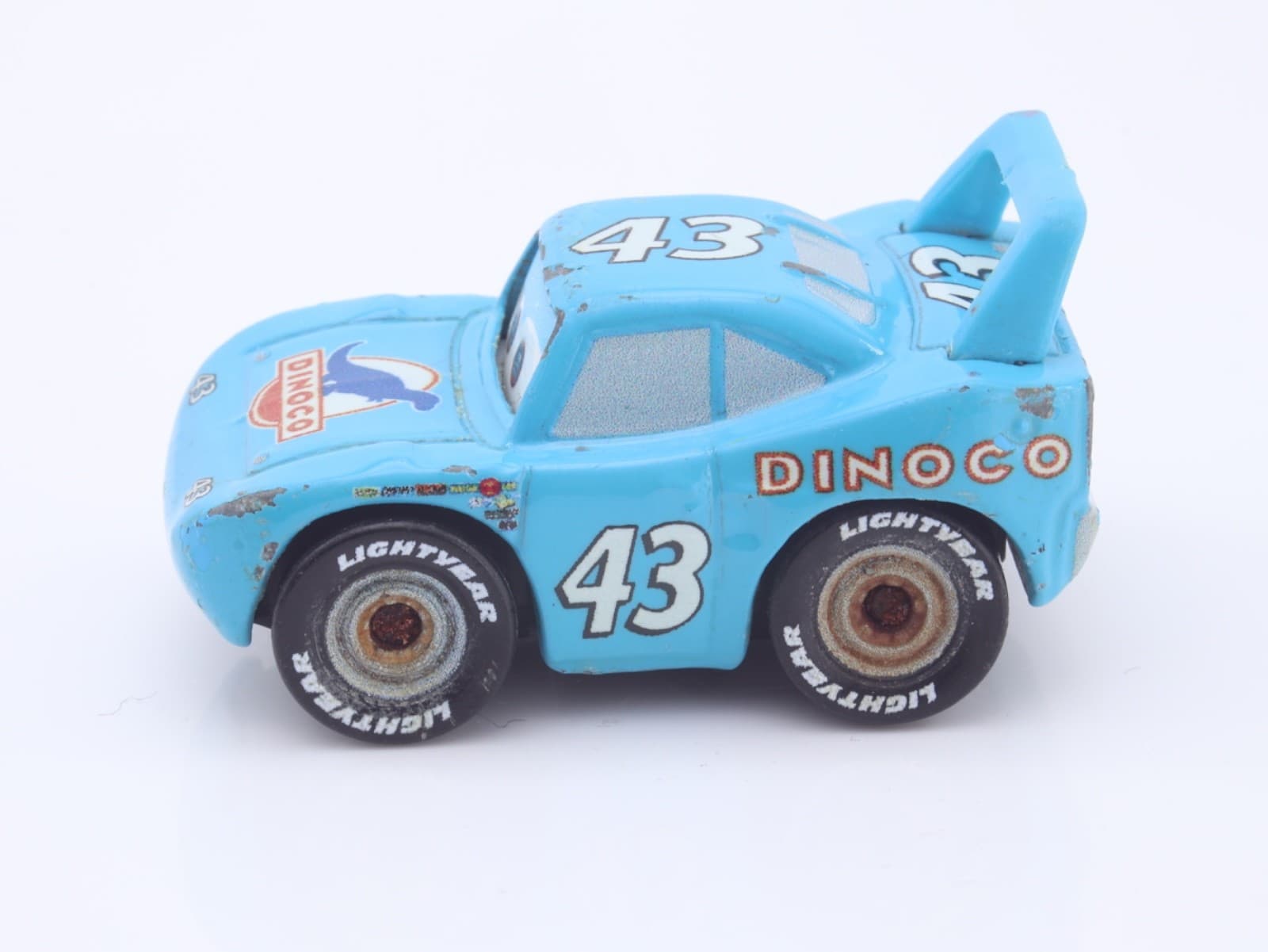 Disney Pixar Cars ~ Mini Racers ~ STRIP "THE KING" WEATHERS ~ 1/55 Blue Diecast - Thumbnail 4