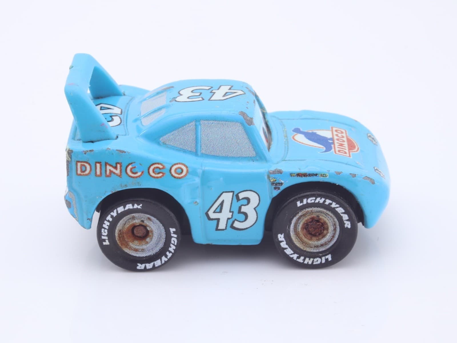 Disney Pixar Cars ~ Mini Racers ~ STRIP "THE KING" WEATHERS ~ 1/55 Blue Diecast - Thumbnail 3
