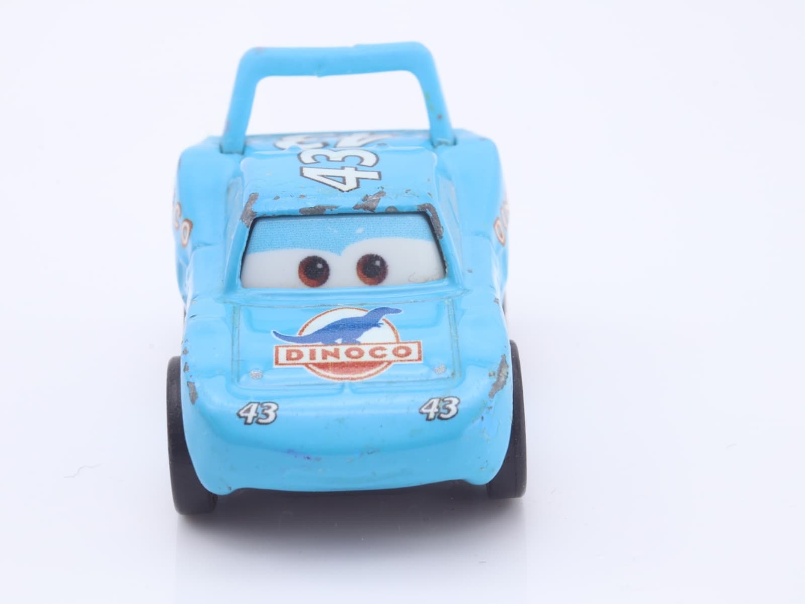 Disney Pixar Cars ~ Mini Racers ~ STRIP "THE KING" WEATHERS ~ 1/55 Blue Diecast - Thumbnail 8