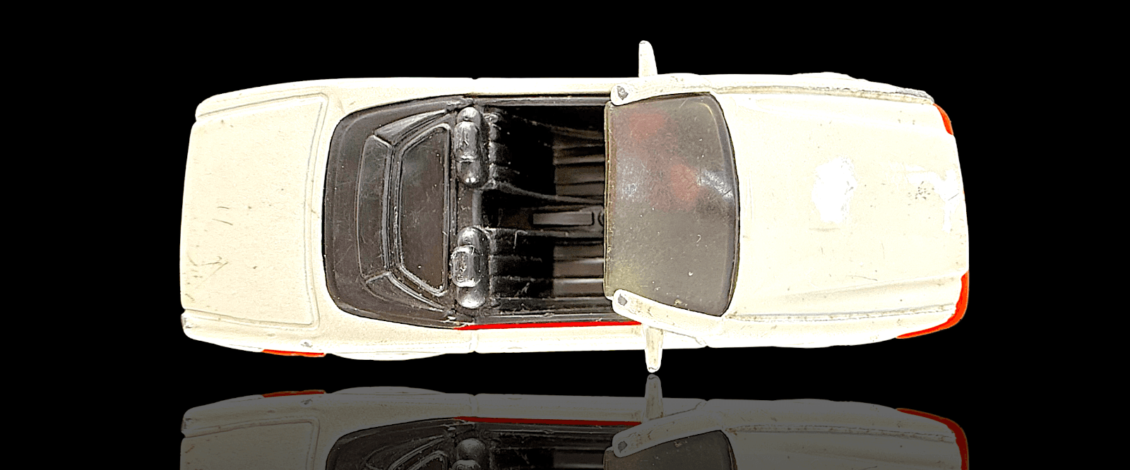 HOT WHEELS 1989 Mercedes-Benz 500 SL Convertible ~ White 1;64 - Thumbnail 3