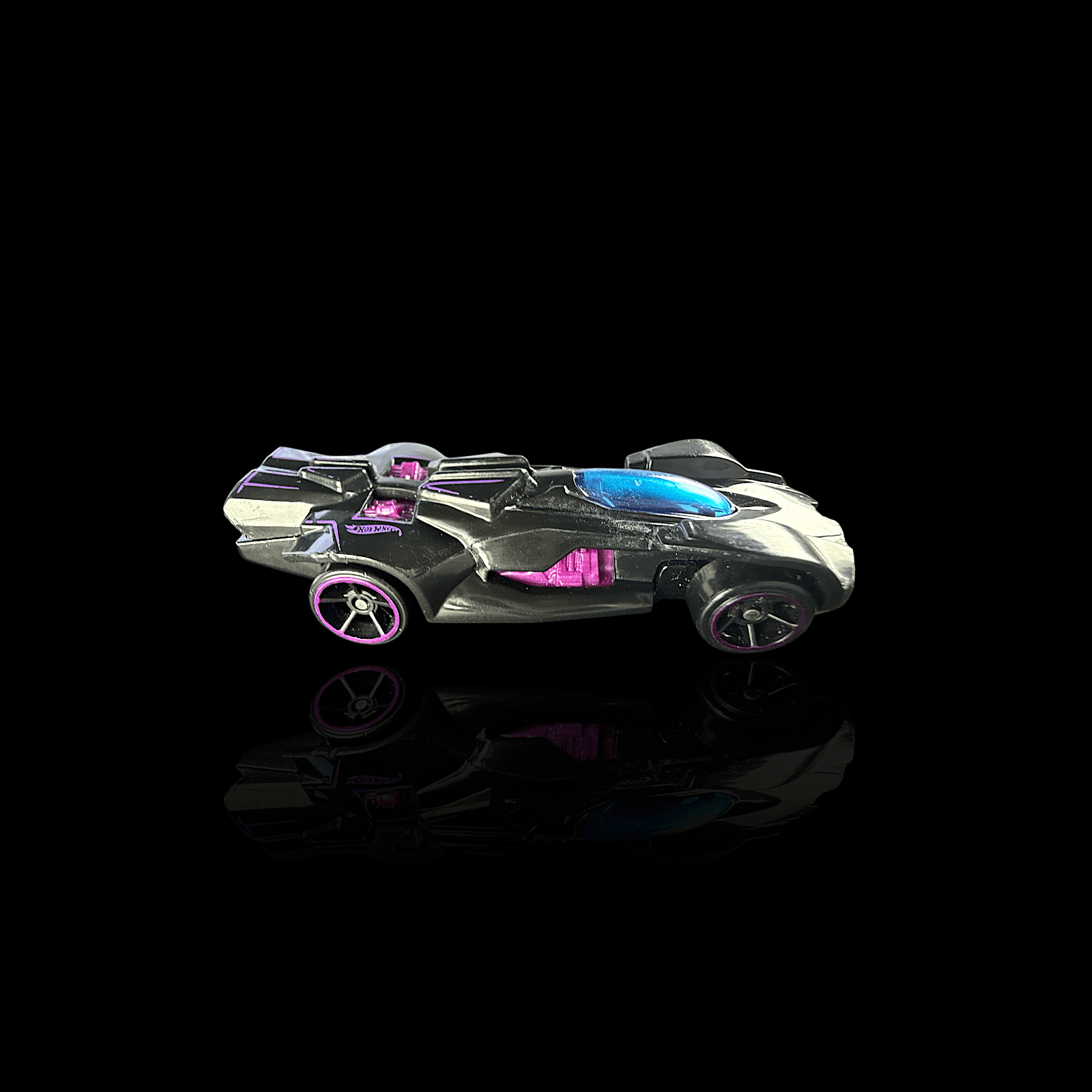 Hot Wheels 2014 REV ROD ~ Black w/Purple Trimmed Wheels ~ HW City ~ Diecast Car