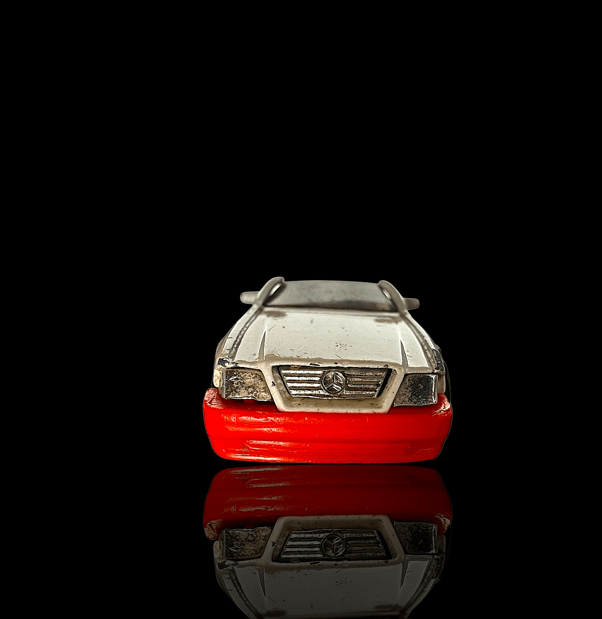 HOT WHEELS 1989 Mercedes-Benz 500 SL Convertible ~ White 1;64 - Thumbnail 4