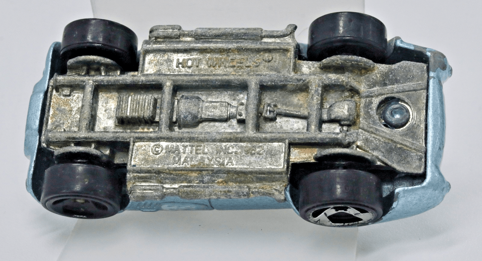 Hot Wheels ~ 1982 SHELBY COBRA 427 S/C ~ Light Blue Metallic 1/64 - Thumbnail 7