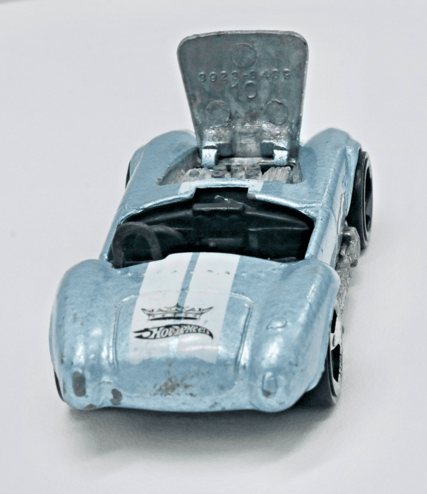 Hot Wheels ~ 1982 SHELBY COBRA 427 S/C ~ Light Blue Metallic 1/64 - Thumbnail 3