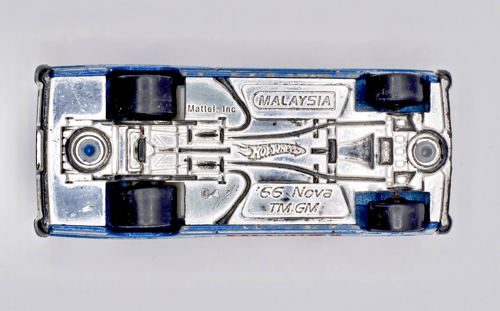2011 Hot Wheels Racing ~ 1966 CHEVY NOVA (4/10) ~ 154/244 ~ 1/64 Diecast - Thumbnail 7