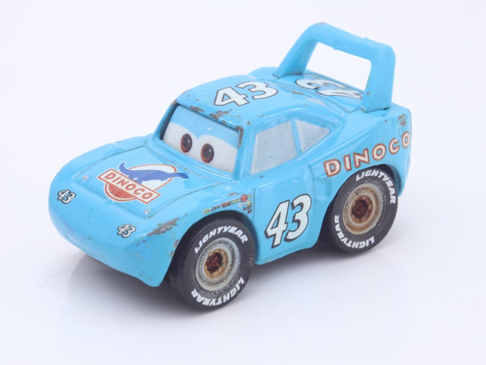 Disney Pixar Cars ~ Mini Racers ~ STRIP "THE KING" WEATHERS ~ 1/55 Blue Diecast - Thumbnail 2