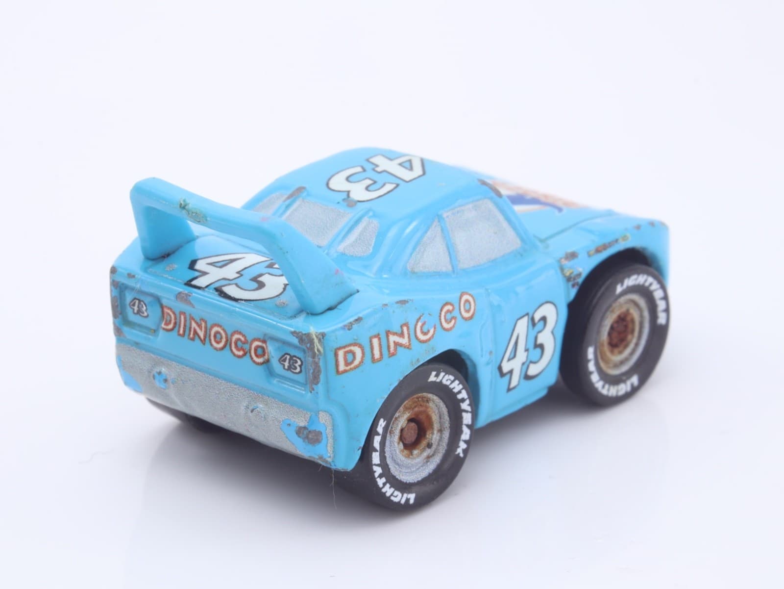 Disney Pixar Cars ~ Mini Racers ~ STRIP "THE KING" WEATHERS ~ 1/55 Blue Diecast - Thumbnail 6