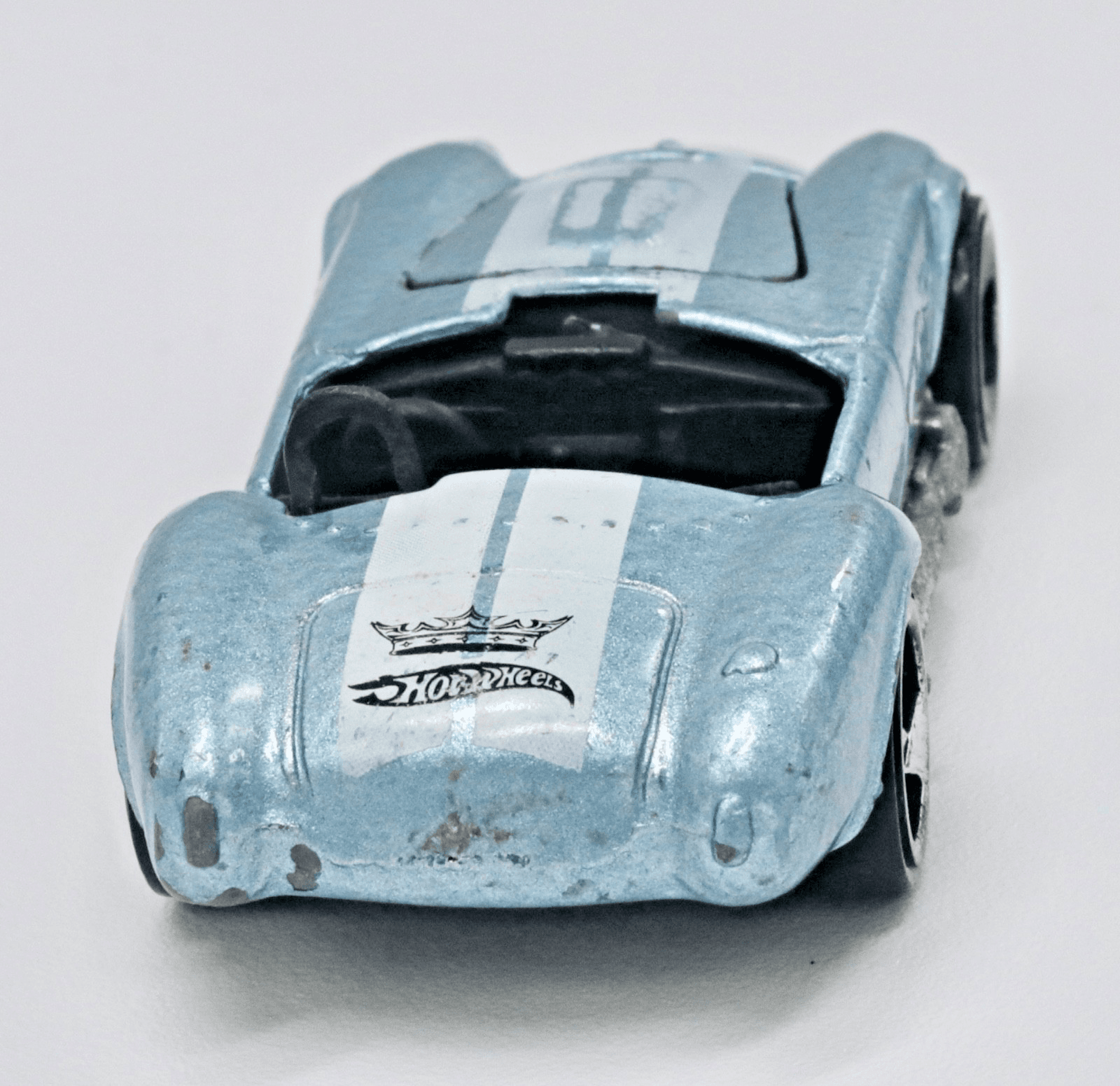 Hot Wheels ~ 1982 SHELBY COBRA 427 S/C ~ Light Blue Metallic 1/64 - Thumbnail 5