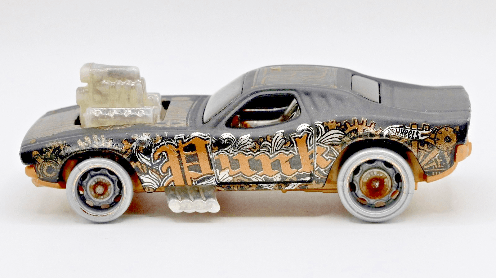 2020 Hot Wheels Art Cars ~ 1970 RODGER DODGER ~ Steampunk Black Gold Diecast - Thumbnail 2
