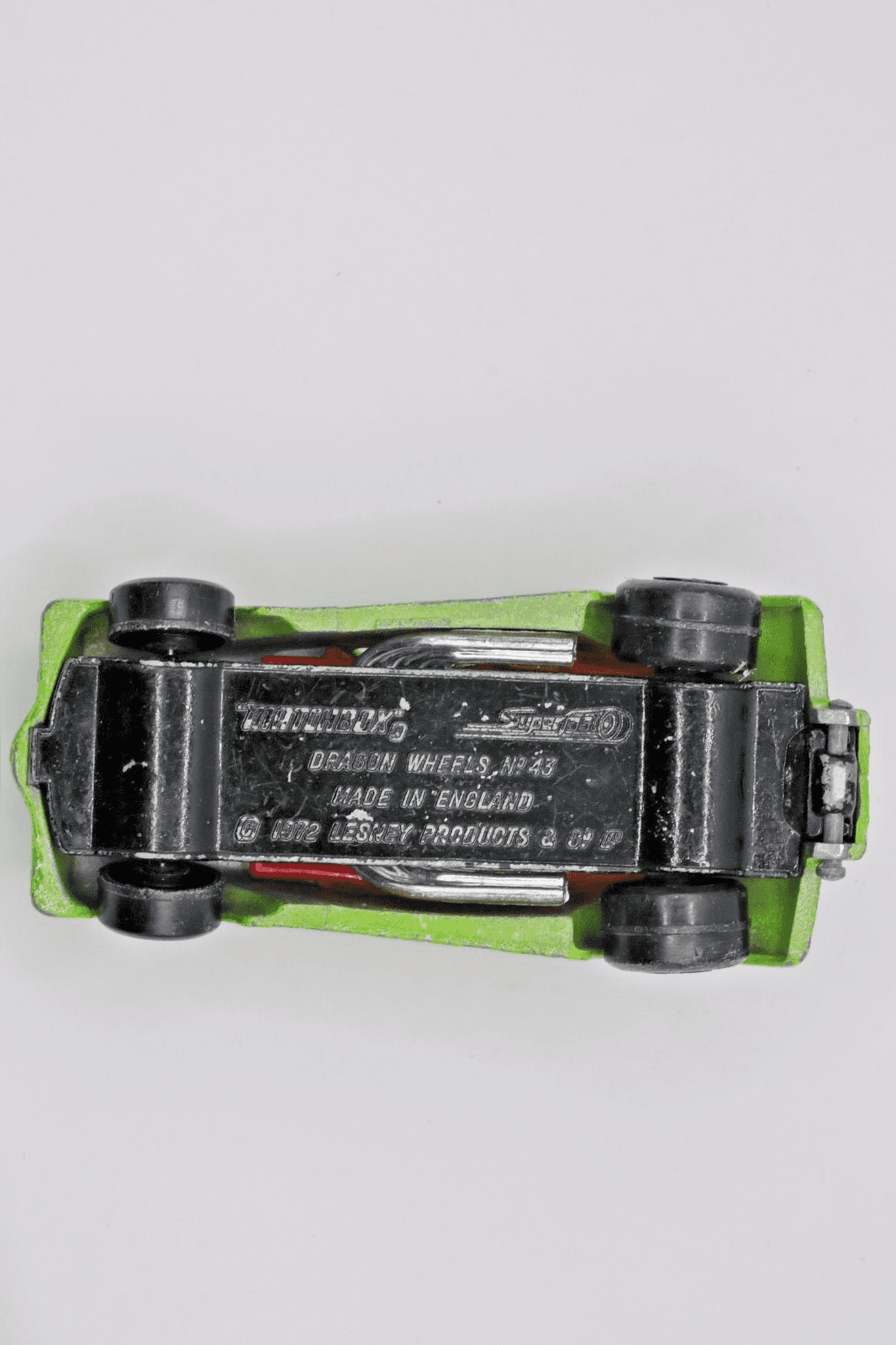 LESNEY Matchbox Superfast ~ 1972 VW Beetle ~ #43 Dragon Wheels ~ Diecast - Thumbnail 8