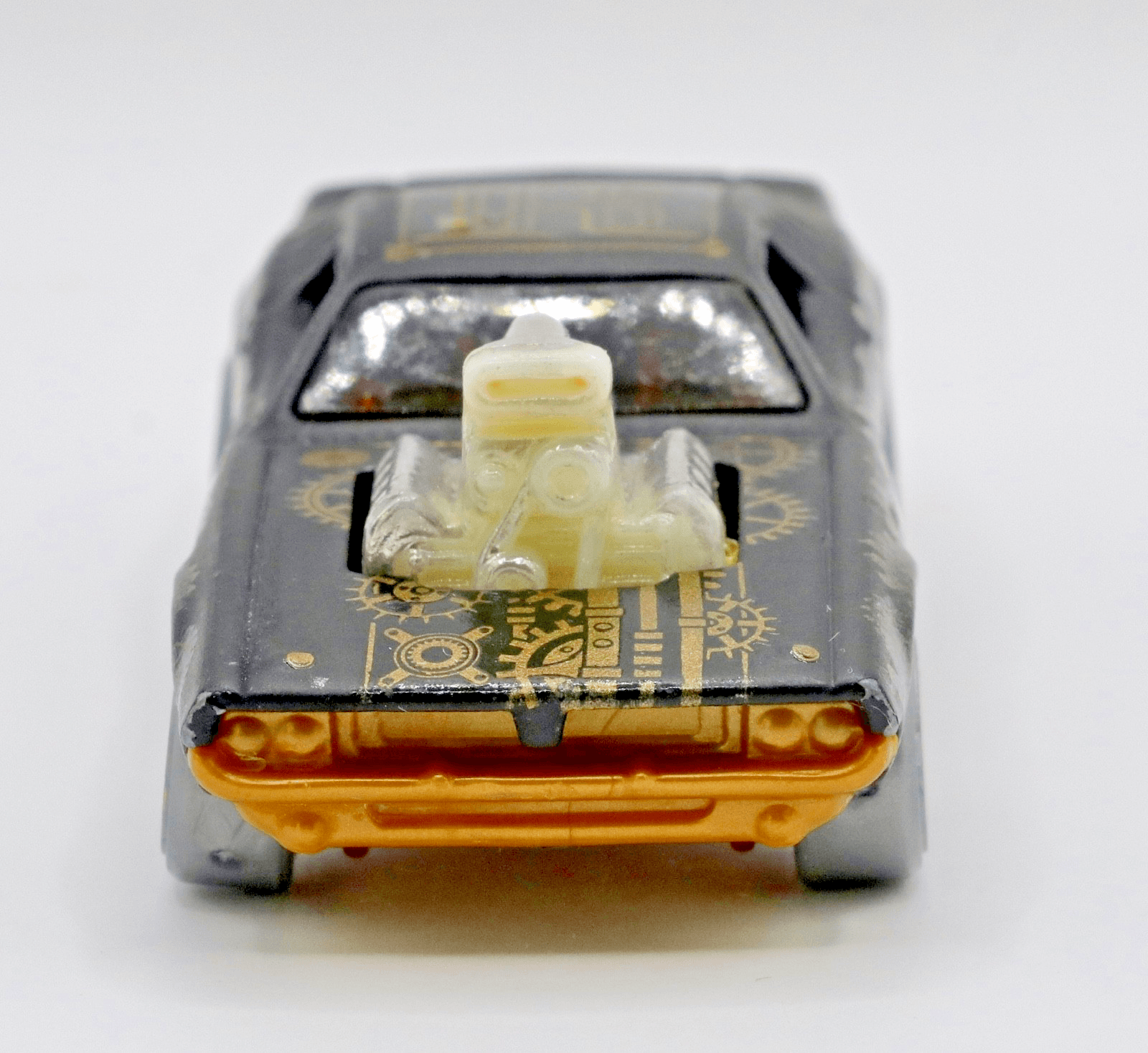 2020 Hot Wheels Art Cars ~ 1970 RODGER DODGER ~ Steampunk Black Gold Diecast - Thumbnail 3