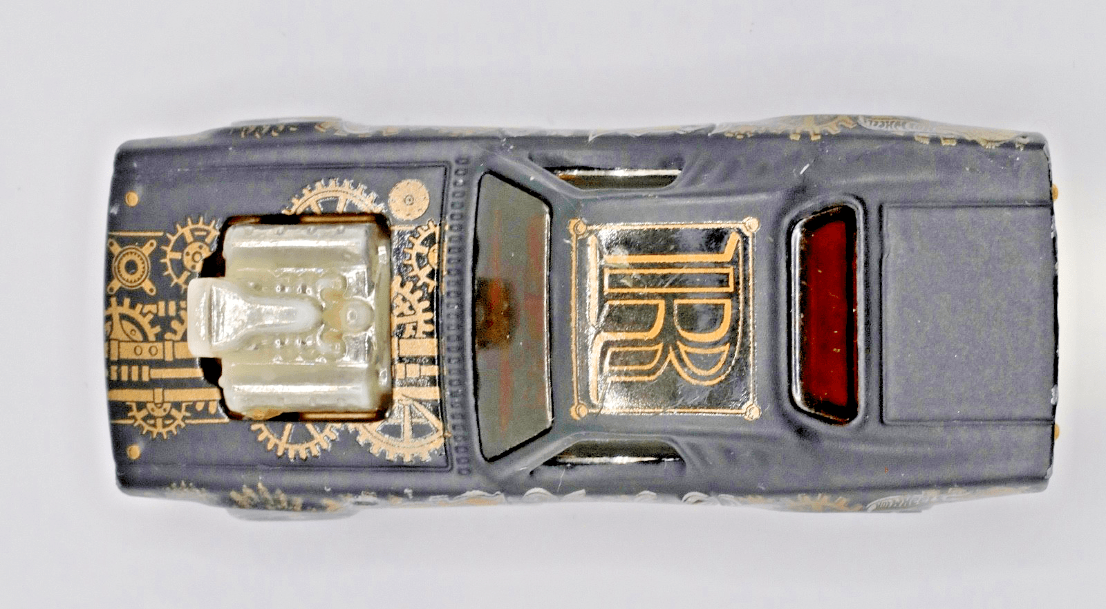 2020 Hot Wheels Art Cars ~ 1970 RODGER DODGER ~ Steampunk Black Gold Diecast - Thumbnail 5