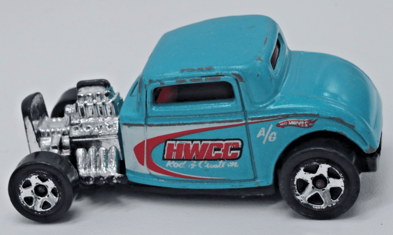VTG 1997 Hot Wheels '32 HWCC FORD Rod & Custom ~Blue Coupe 1:64 Diecast - Thumbnail 4