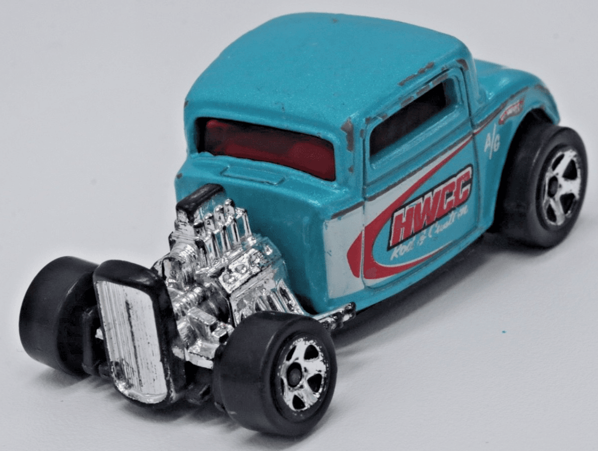 VTG 1997 Hot Wheels '32 HWCC FORD Rod & Custom ~Blue Coupe 1:64 Diecast - Thumbnail 2